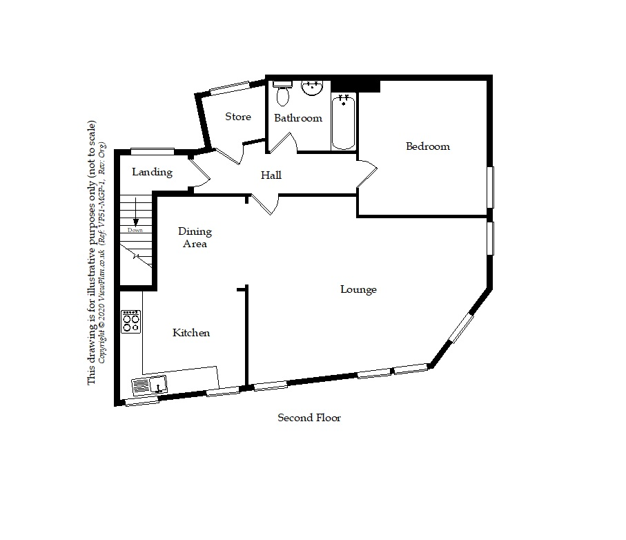 Floorplan of Windsor Lofts, Penarth, CF64 1JW