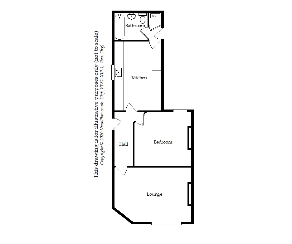 Floorplan of Coronation Terrace, Penarth, CF64 1HN